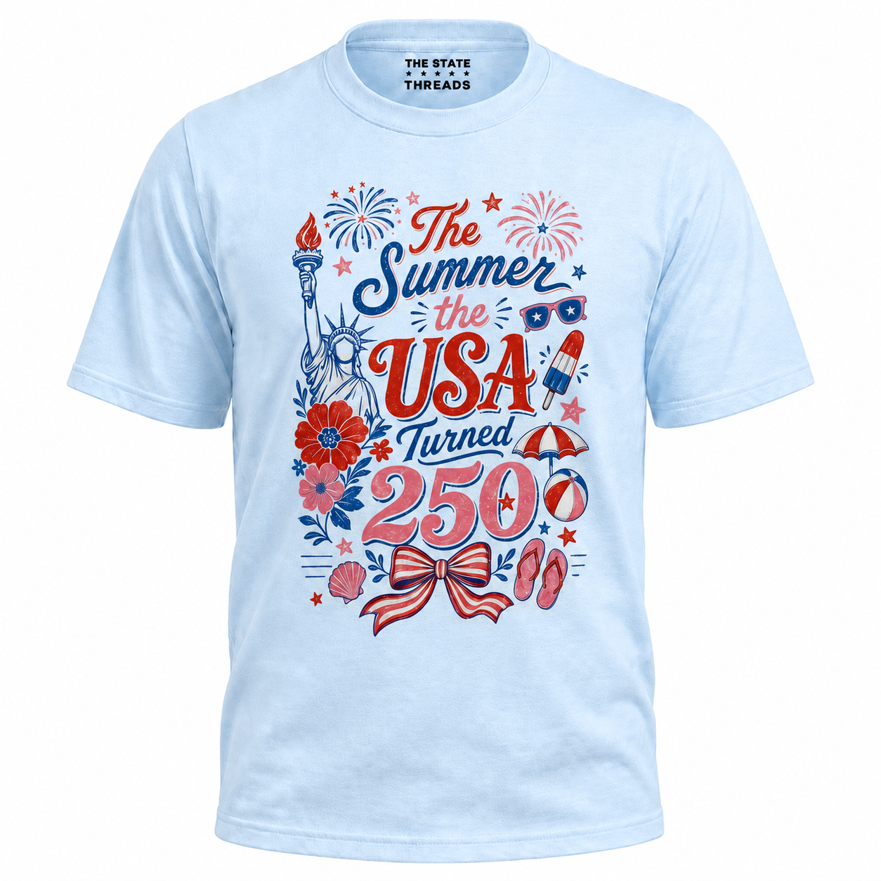 The Summer USA Turned 250 Patriotic Shirt