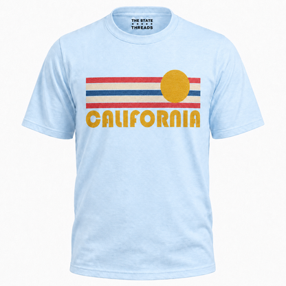 California Retro Sunset Stripe Shirt