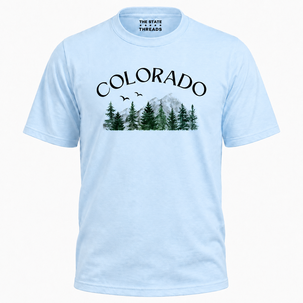 Colorado Mountain Pine Watercolor Shirt