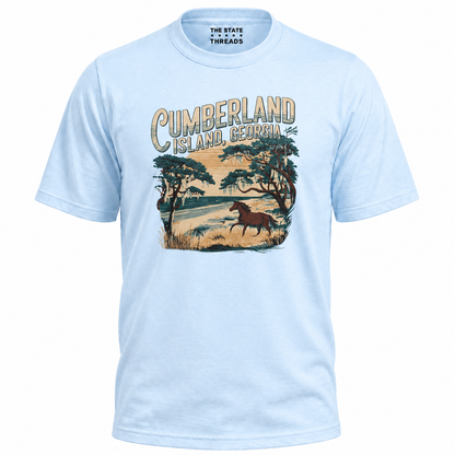 Cumberland Island Georgia Wild Horse Coastal Vintage Shirt