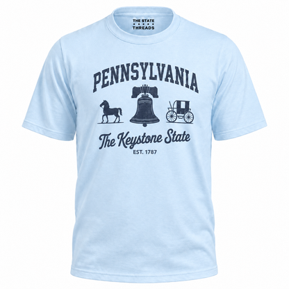 Pennsylvania Keystone State Liberty Bell Est 1787 Shirt