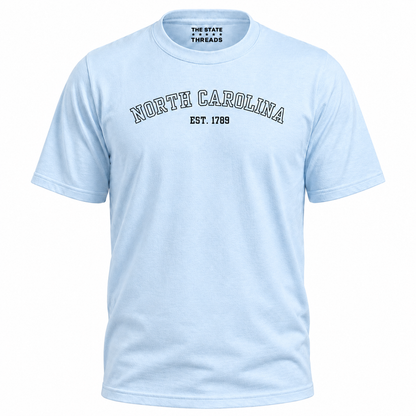 North Carolina EST 1789 Varsity Style Shirt