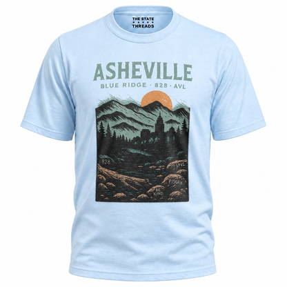 Asheville North Carolina Blue Ridge Mountains Vintage Shirt