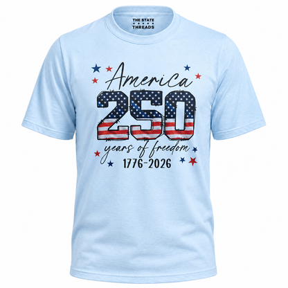 America 250 Years Freedom Anniversary Shirt