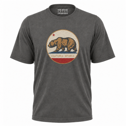 California Republic Bear Badge Shirt