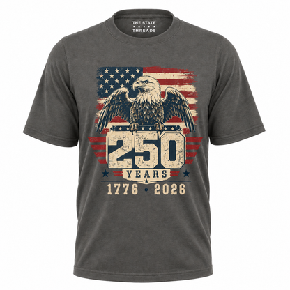 America 250 Years Eagle Flag Military Heritage Shirt