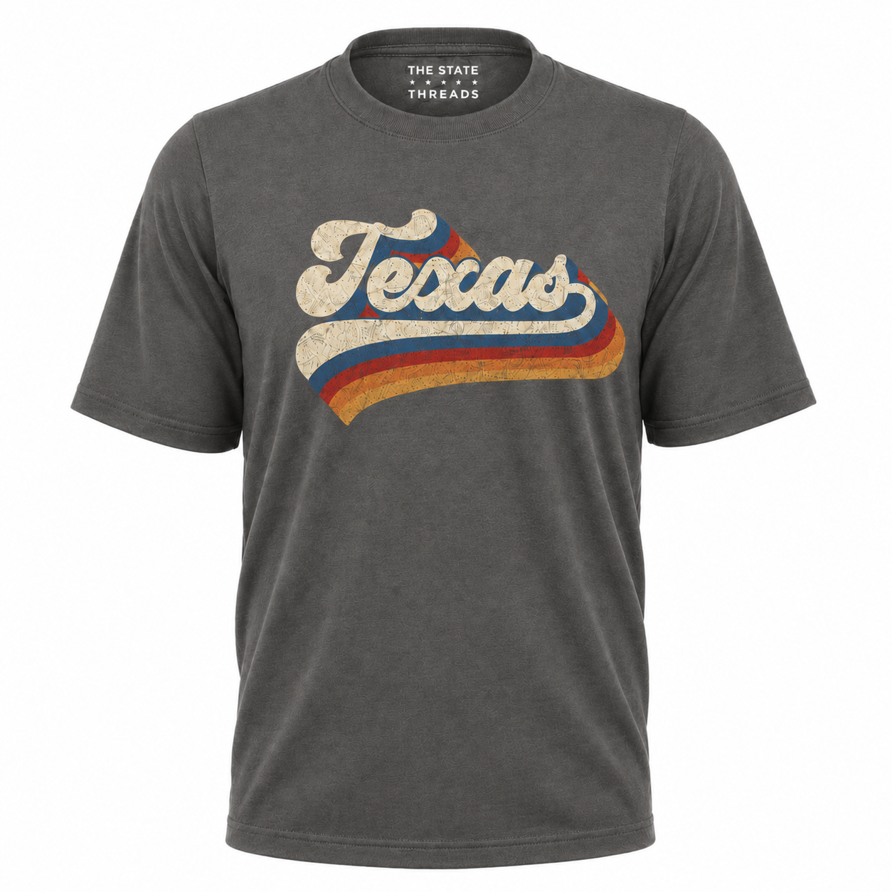Texas Retro Script Rainbow Shirt