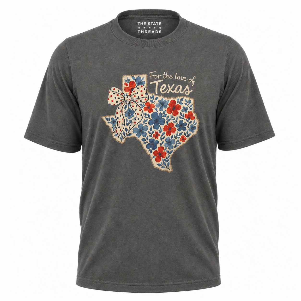 Texas Floral Bow State Outline Shirt