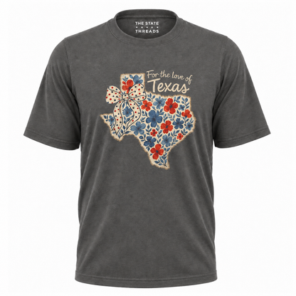 Texas Floral Bow State Outline Shirt