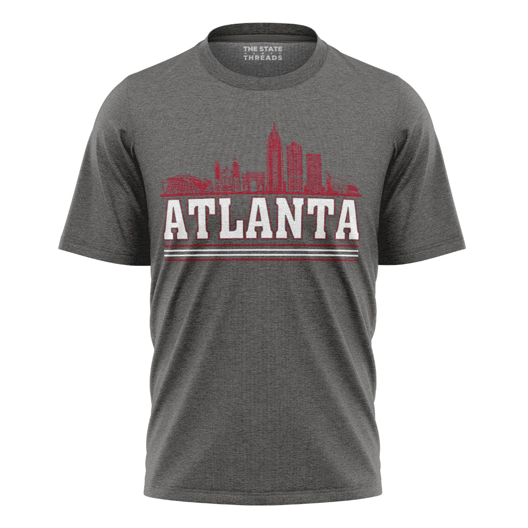 Atlanta Georgia City Skyline Collegiate Retro Vintage Shirt