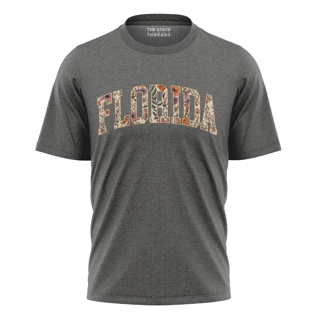 Florida Floral Varsity Preppy Sunshine State Vintage Shirt
