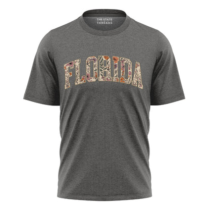 Florida Floral Varsity Preppy Sunshine State Vintage Shirt