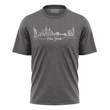 New York Skyline Minimalist Line Art Shirt