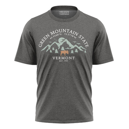 Vermont Green Mountain State Moose Outdoor Adventure Shirt