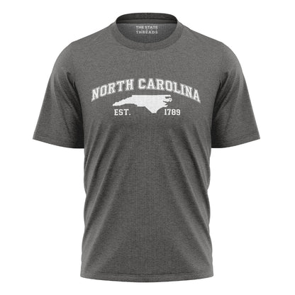 North Carolina State Map EST 1789 Collegiate Shirt