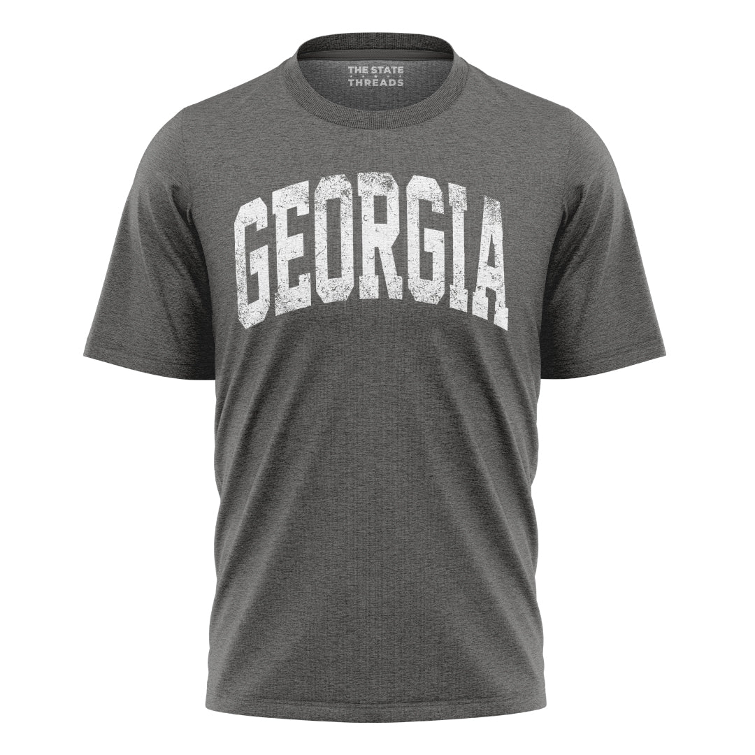 Georgia Bold Distressed Varsity State Pride Shirt