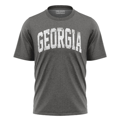 Georgia Bold Distressed Varsity State Pride Shirt