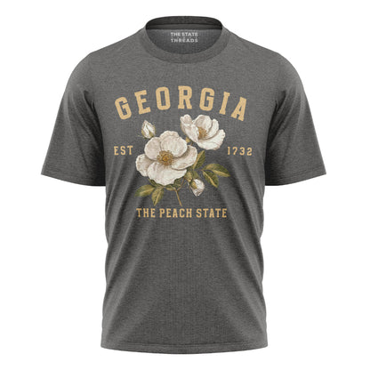 Georgia Cherokee Rose Peach State Vintage Botanical Shirt