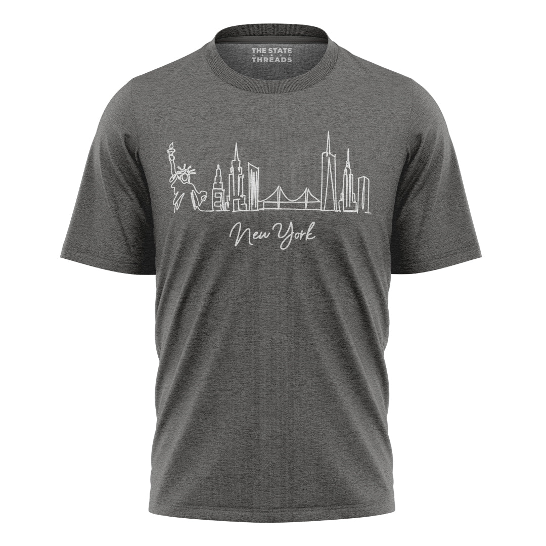 New York City Skyline Minimalist Travel Shirt