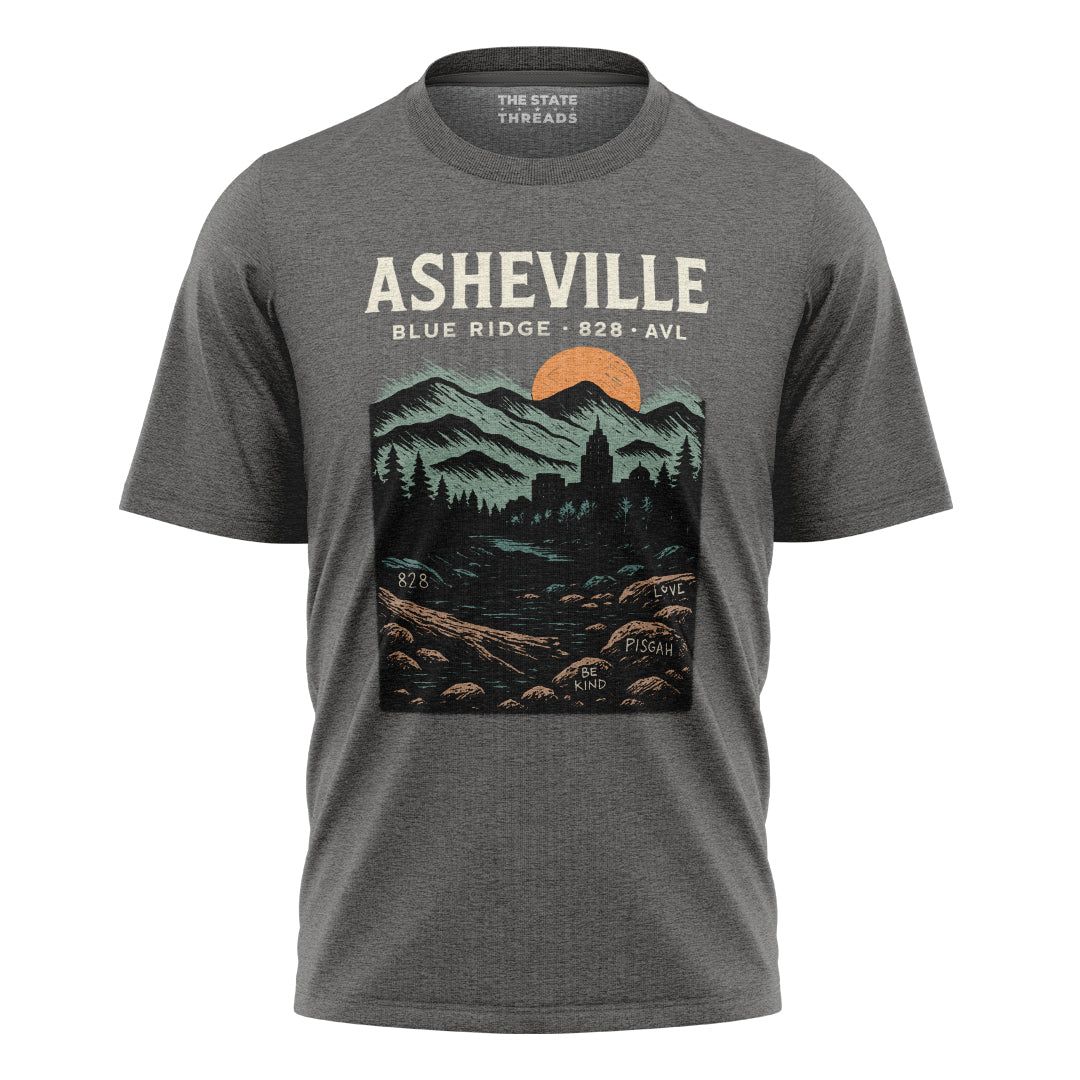 Asheville North Carolina Blue Ridge Mountains Vintage Shirt