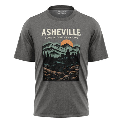 Asheville North Carolina Blue Ridge Mountains Vintage Shirt
