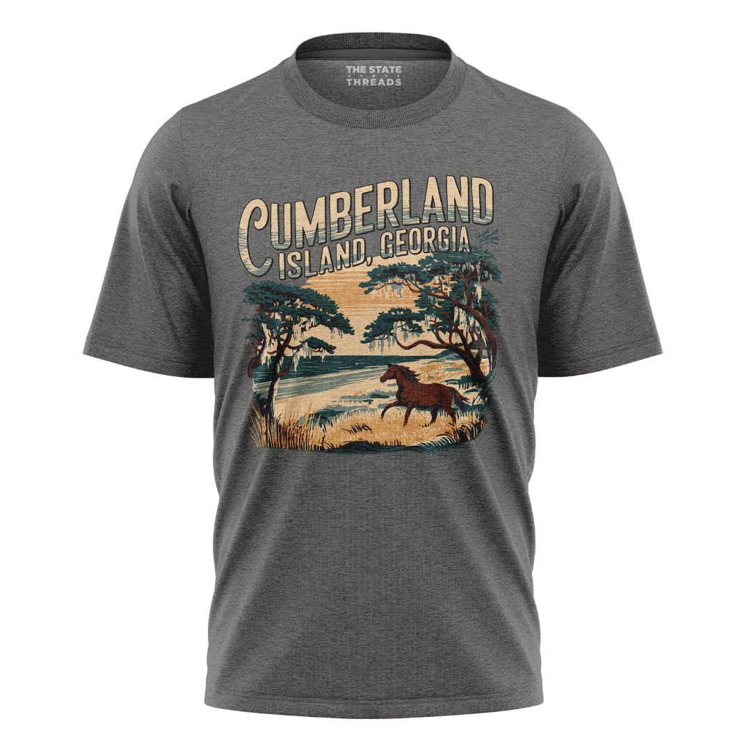 Cumberland Island Georgia Wild Horse Coastal Vintage Shirt