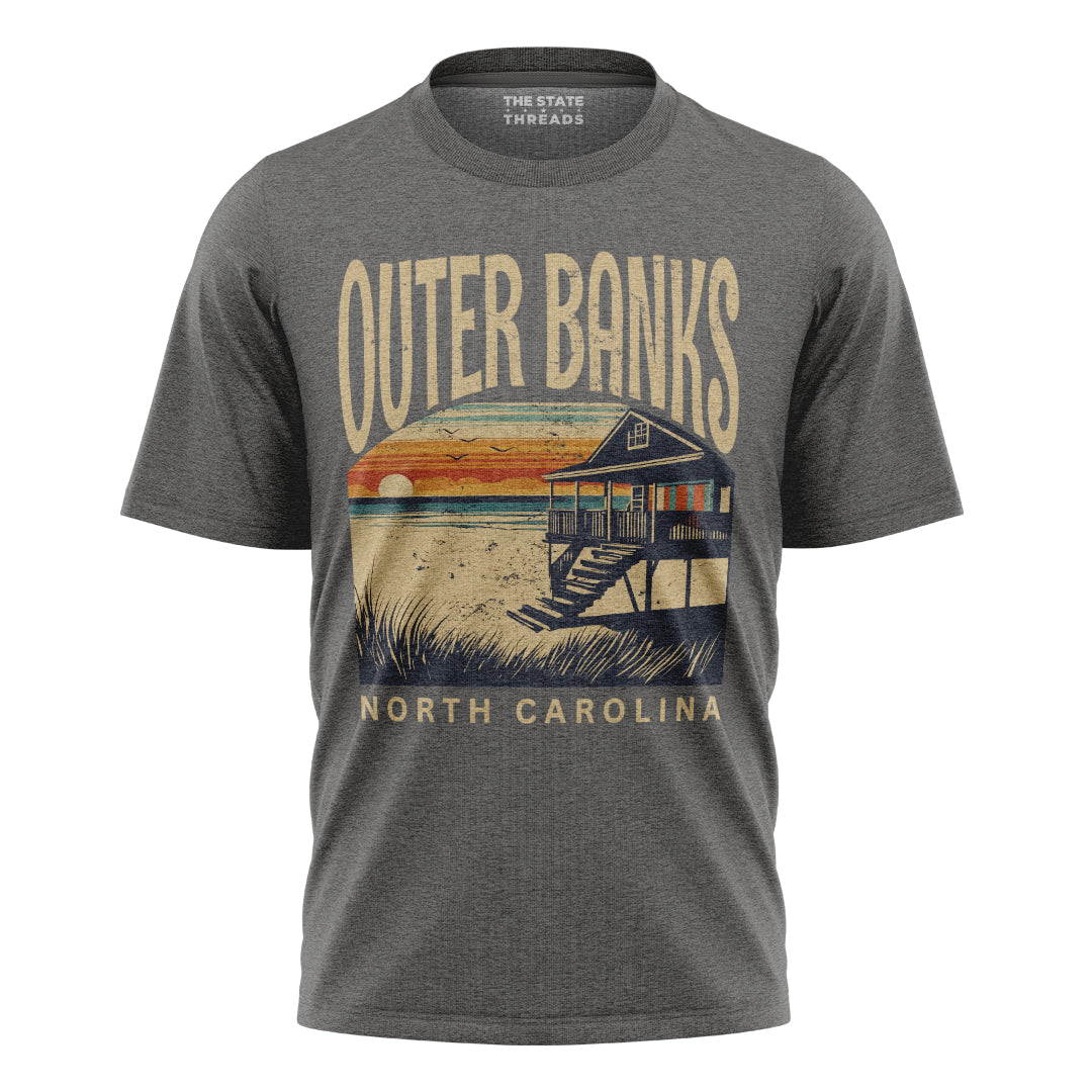 Retro Outer Banks North Carolina Beach Shirt