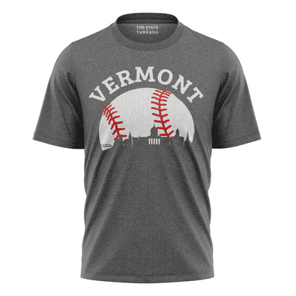 Vermont Baseball City Skyline Sports Fan Shirt