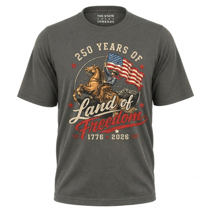 America 250 Years Land of Freedom Cowboy Shirt
