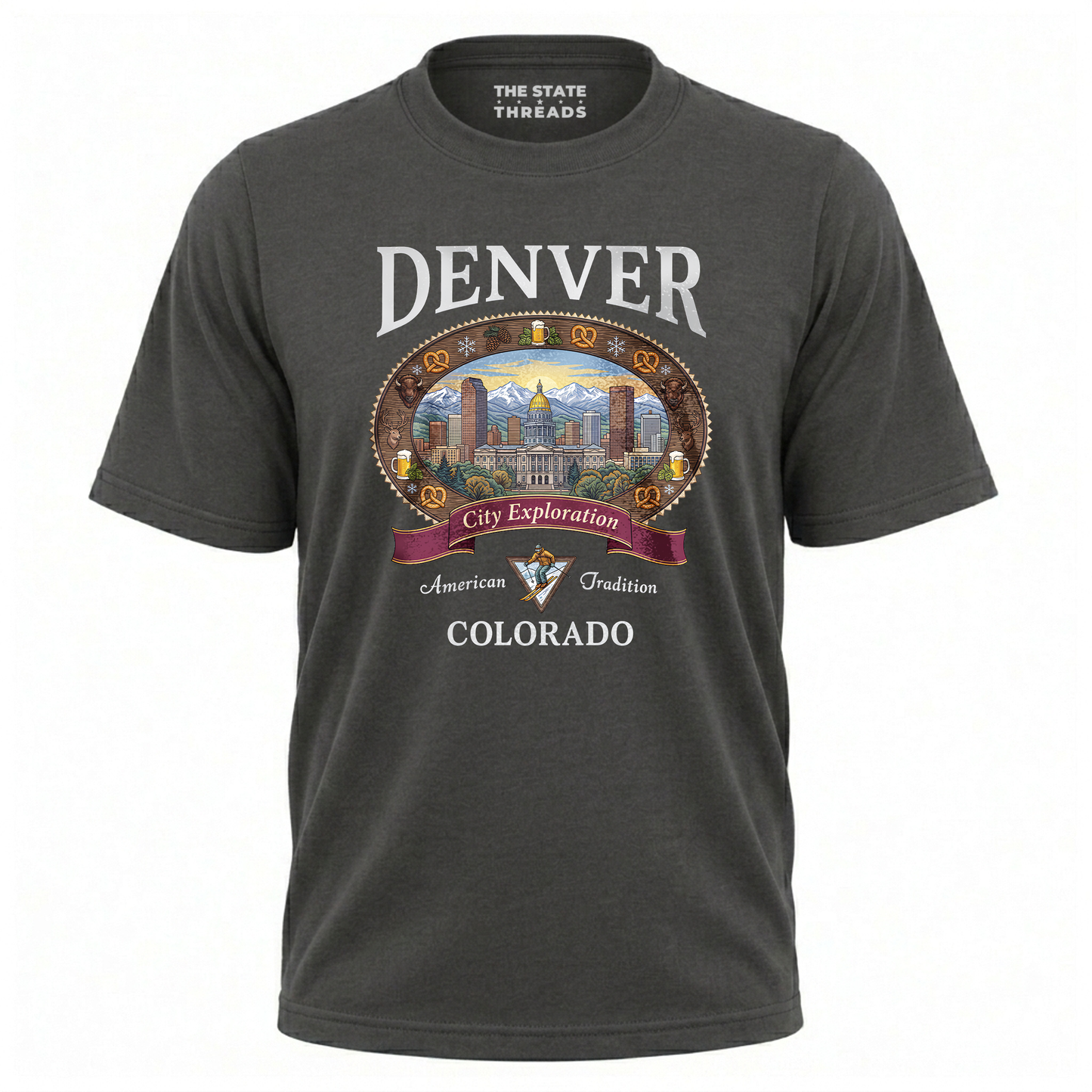 Denver Colorado Mountain City Exploration Shirt