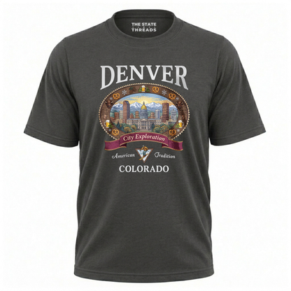 Denver Colorado Mountain City Exploration Shirt