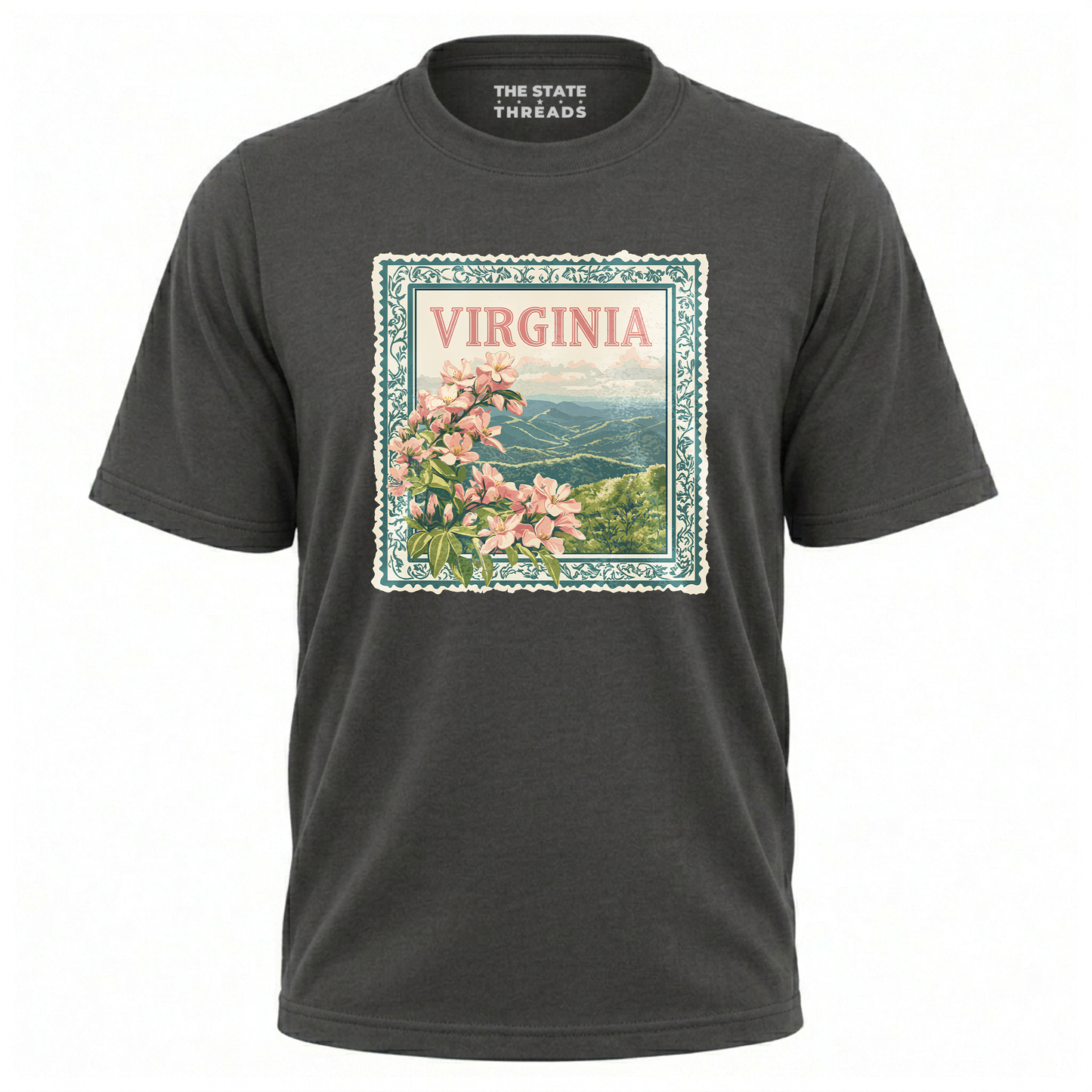 Virginia Floral Mountain Vista State Pride Shirt