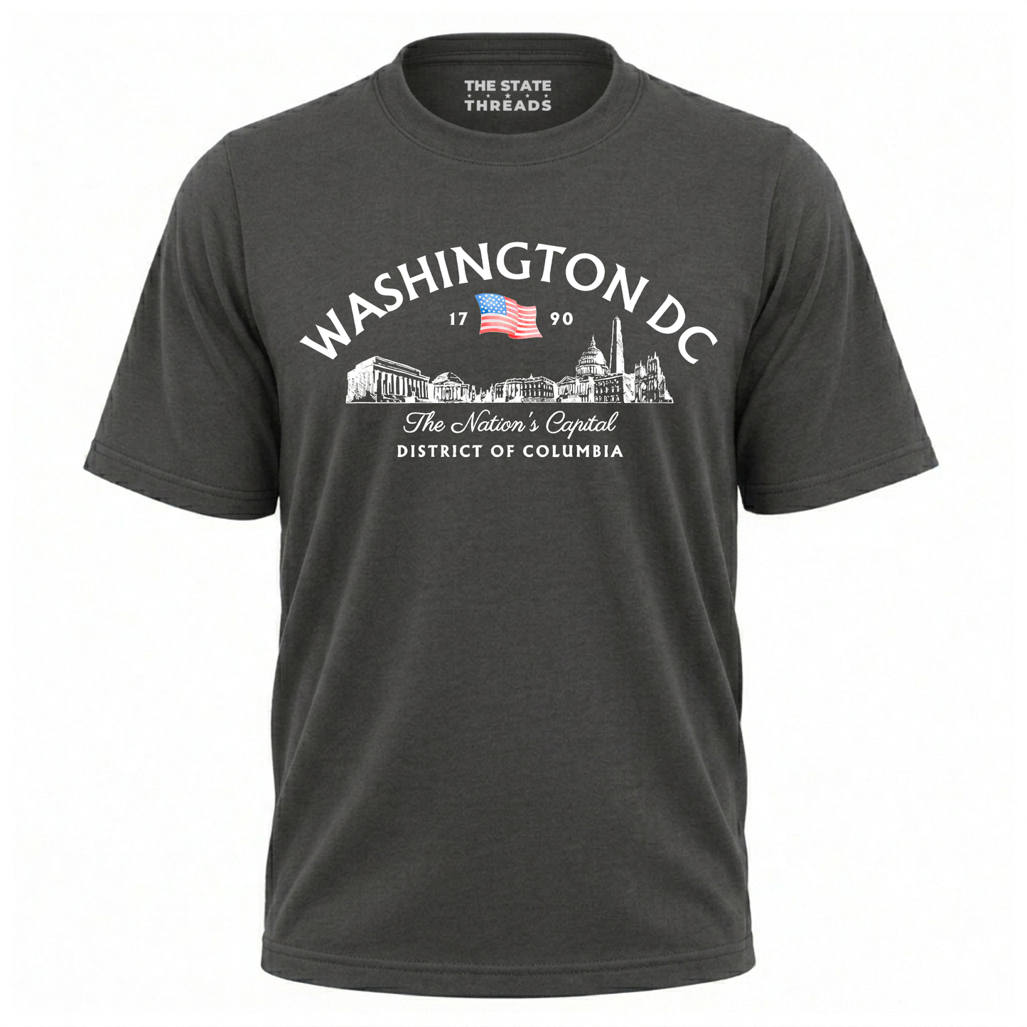 Washington DC Skyline American Flag Heritage Shirt