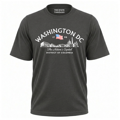 Washington DC Skyline American Flag Heritage Shirt