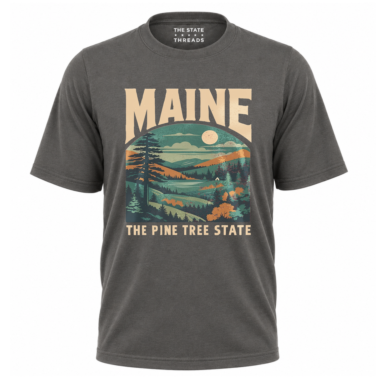 Maine Pine Tree State Vintage Nature Shirt