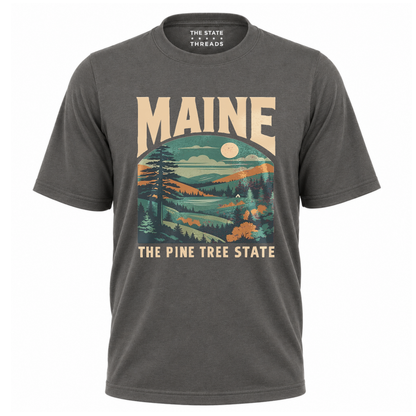 Maine Pine Tree State Vintage Nature Shirt