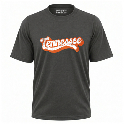 Tennessee Retro Orange Script Game Day Shirt