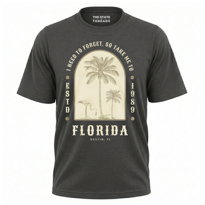 Florida Take Me To Destin Flamingo Palm Trees Shirt