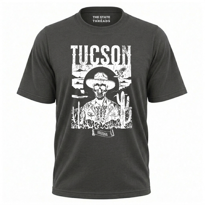Arizona Tucson Cowboy Skull Retro Desert Western Shirt