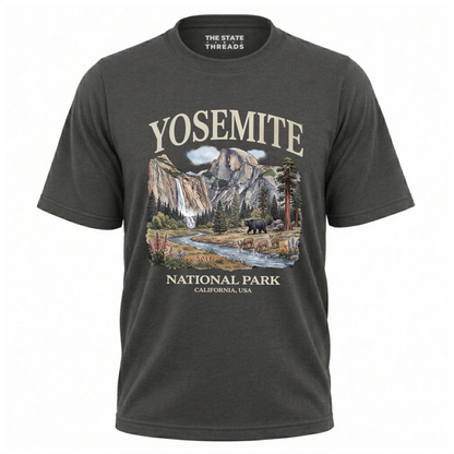 Yosemite National Park California Vintage Wildlife Bear Shirt