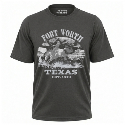 Fort Worth Texas Vintage Cowboy Rodeo Shirt