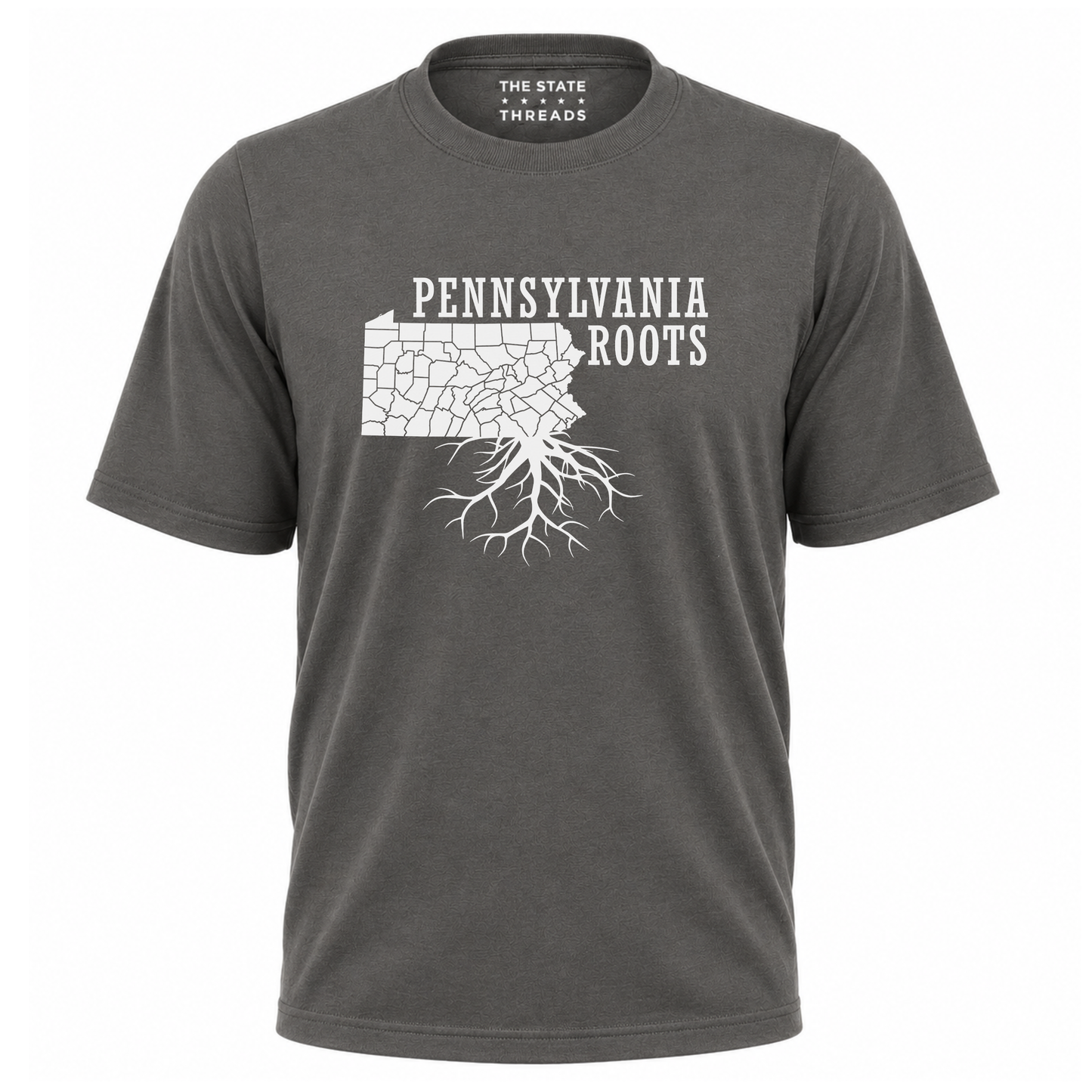 Pennsylvania Roots State Heritage Distressed Map Shirt