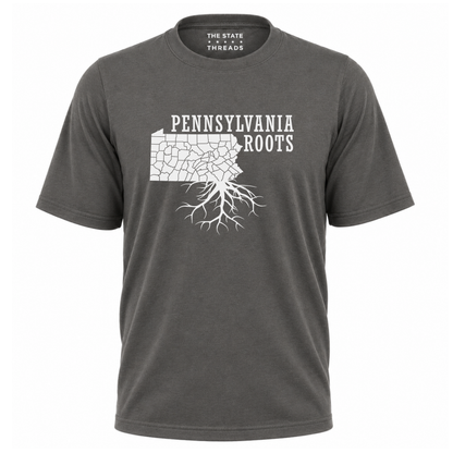 Pennsylvania Roots State Heritage Distressed Map Shirt