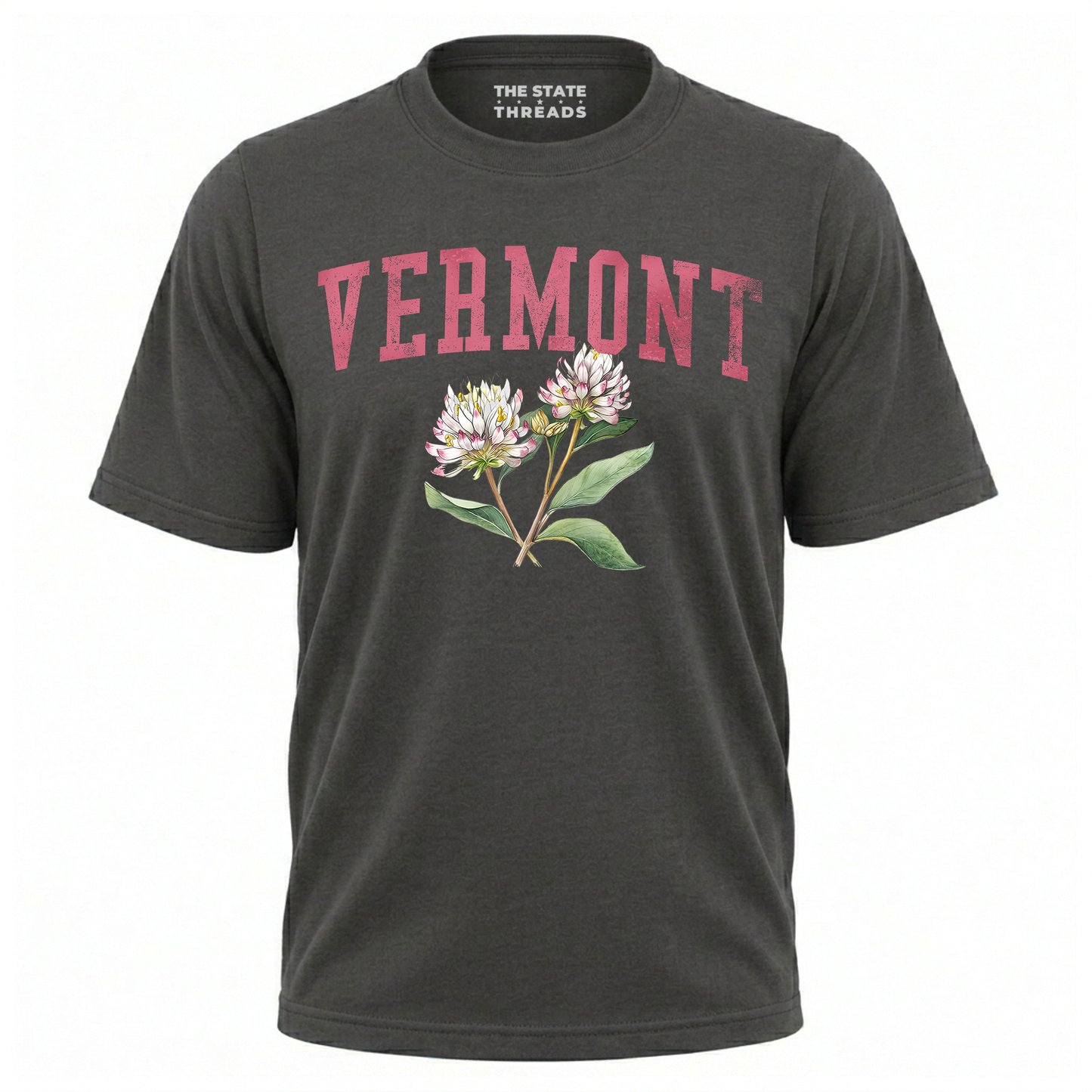 Vermont Red Clover State Flower Vintage Botanical Shirt