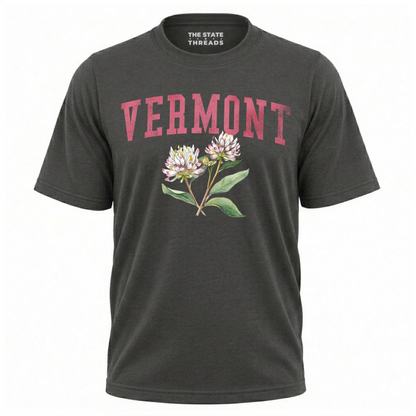 Vermont Red Clover State Flower Vintage Botanical Shirt