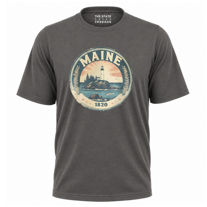 Maine Lighthouse Vintage Coastal Heritage Shirt
