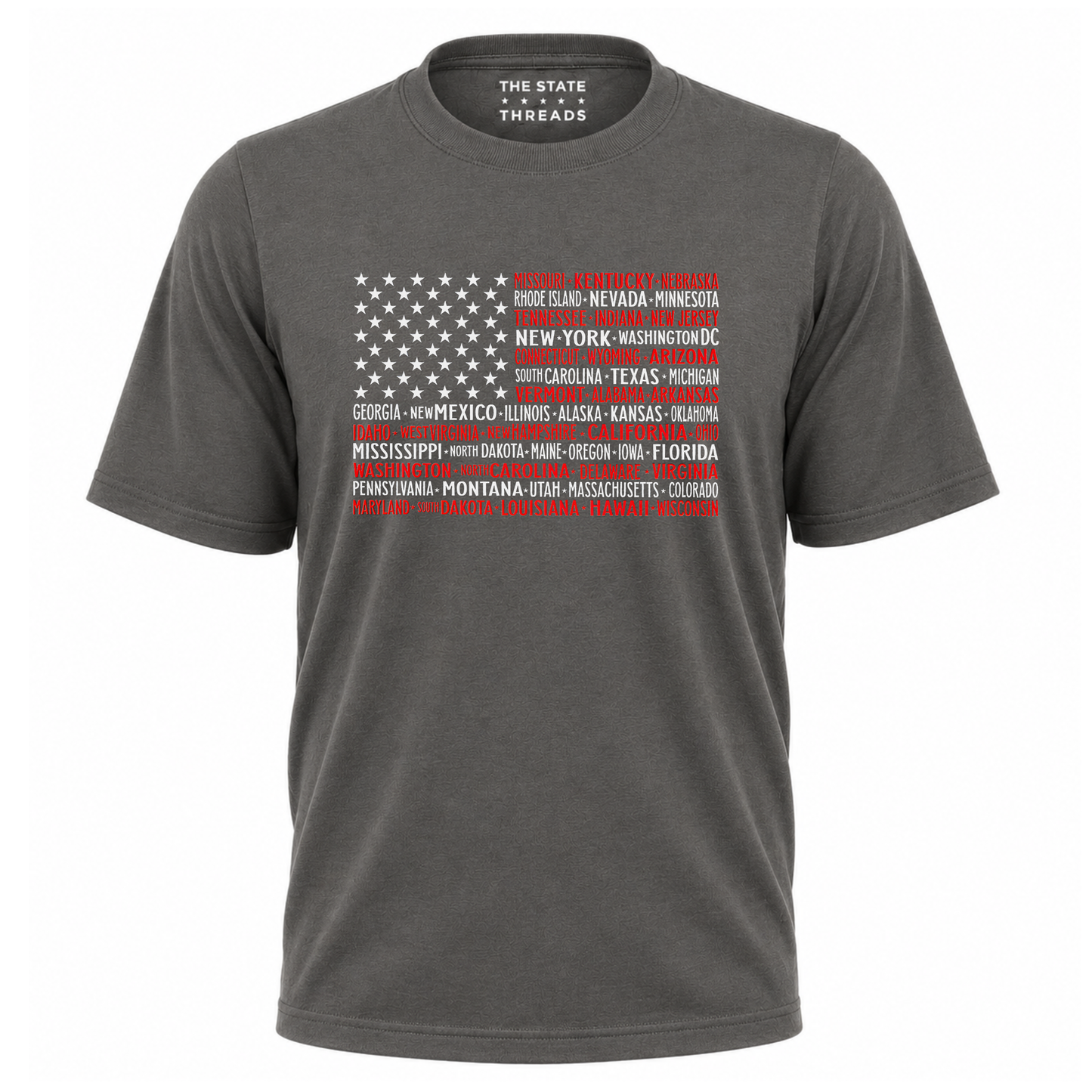 America 50 States Flag Retro Patriotic Shirt