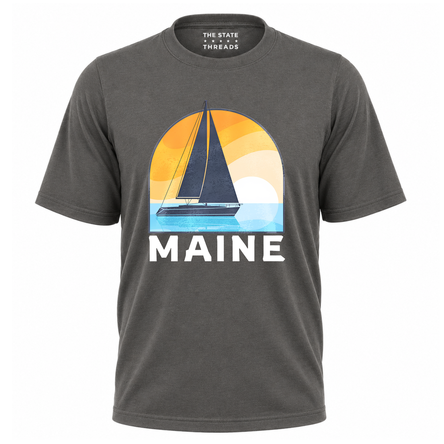 Maine Retro Sailboat Coastal Shirt