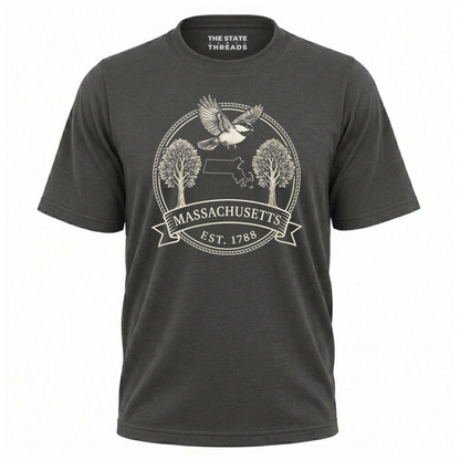 Massachusetts Black-capped Chickadee State Pride Shirt