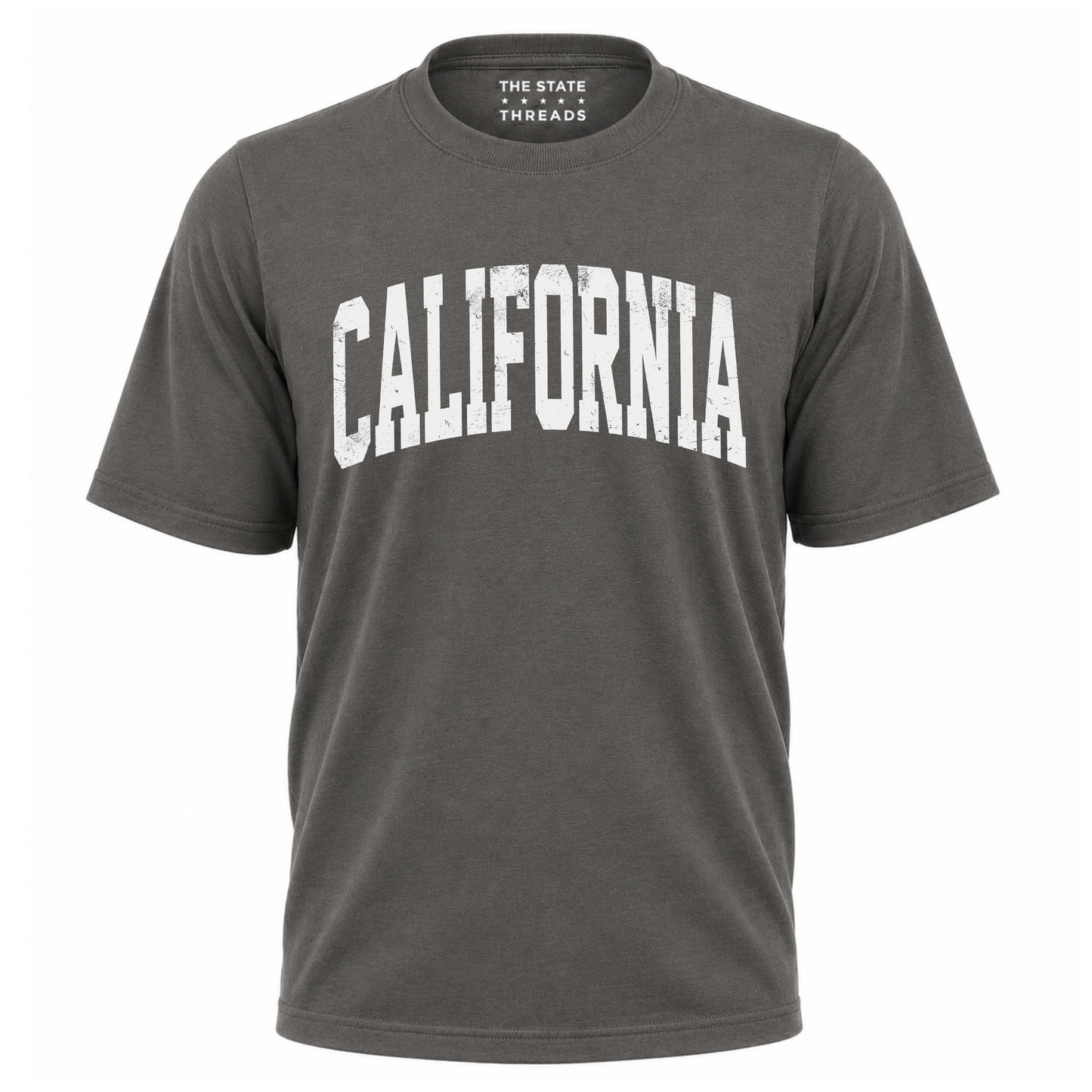 California Vintage Distressed Lettering State Pride Shirt